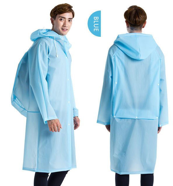 معطف واق المطر العالمي ويشمل حقيبة مدرسية | Yuding Long Raincoat  EVA Thick Rainwear Universal  Poncho Waterproof