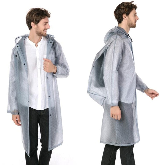 معطف واق المطر العالمي ويشمل حقيبة مدرسية | Yuding Long Raincoat  EVA Thick Rainwear Universal  Poncho Waterproof