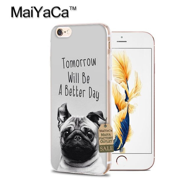 MaiYaCa Motivational Words Soft Transparent TPU Phone Case Accessories Cover For iPhone 8 x 5c5s 6s 7 plus case phone back cover