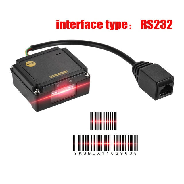 Embedded 1D Barcode Scanner Reader Module CCD Bar Code Scanner Engine Module with RS232 USB Interface supports 1D bar-codes