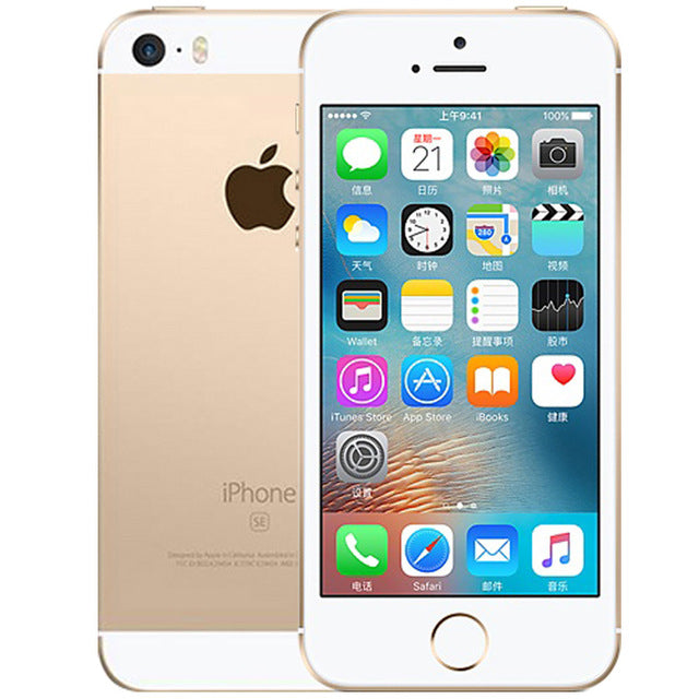 Original Unlocked Apple iPhone SE Dual Core Cell Phones 12MP iOS Fingerprint Touch ID Sealed Phone 2GB RAM 16/64GB ROM