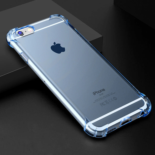 SIXEVE Super Shockproof Clear Soft Case for iPhone 6 s 6S 7 8 Plus 6Plus 6SPlus 7Plus 8Plus Silicon Luxury Cell Phone Back Cover