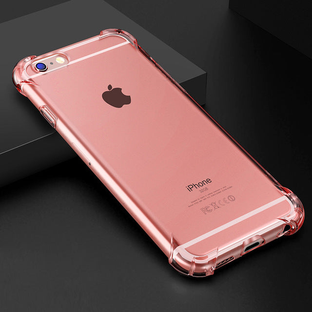 SIXEVE Super Shockproof Clear Soft Case for iPhone 6 s 6S 7 8 Plus 6Plus 6SPlus 7Plus 8Plus Silicon Luxury Cell Phone Back Cover