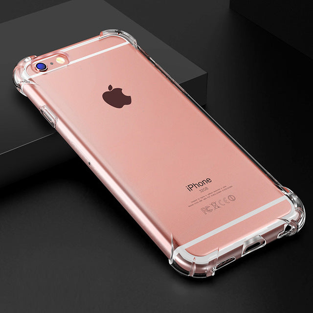 SIXEVE Super Shockproof Clear Soft Case for iPhone 6 s 6S 7 8 Plus 6Plus 6SPlus 7Plus 8Plus Silicon Luxury Cell Phone Back Cover