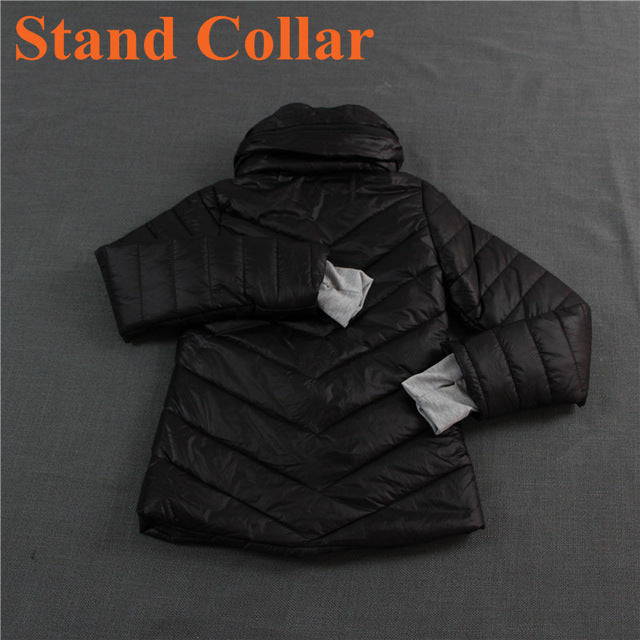 سترة سليم الدافئه المحشوه بالقطن جوده عاليه | Winter Jacket Women Hooded AND Stand Collar Parka Slim Warm Cotton-Padded