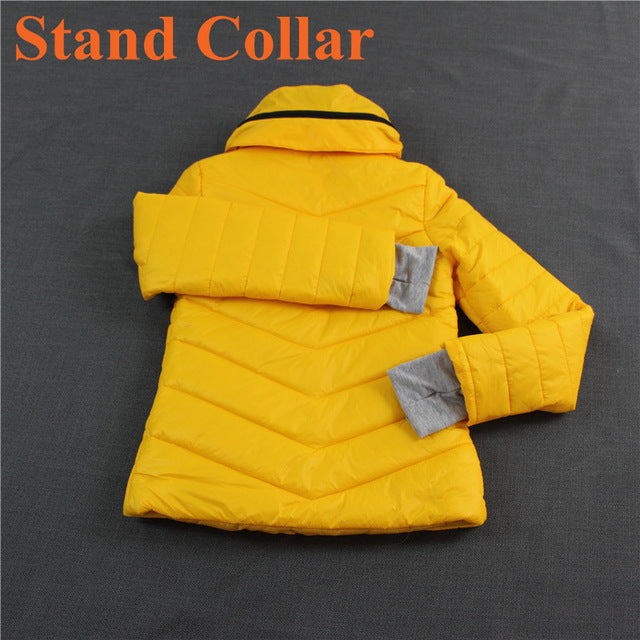 سترة سليم الدافئه المحشوه بالقطن جوده عاليه | Winter Jacket Women Hooded AND Stand Collar Parka Slim Warm Cotton-Padded