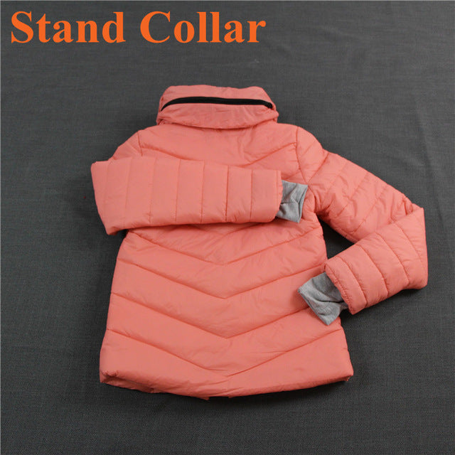 سترة سليم الدافئه المحشوه بالقطن جوده عاليه | Winter Jacket Women Hooded AND Stand Collar Parka Slim Warm Cotton-Padded