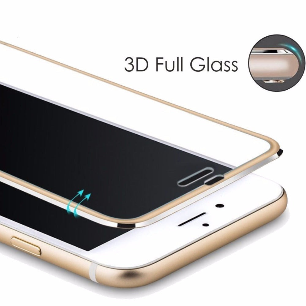 Tempered glass bag For Apple iphone 6 6S 7 8 plus X Mobile phone Accessories Full screen coverage cover for iphone 7 plus 5S SE