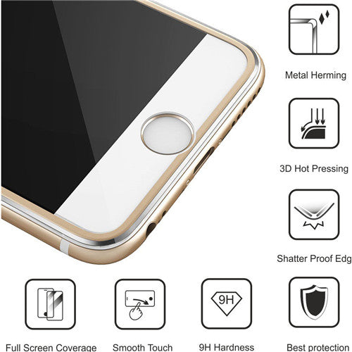 Tempered glass bag For Apple iphone 6 6S 7 8 plus X Mobile phone Accessories Full screen coverage cover for iphone 7 plus 5S SE