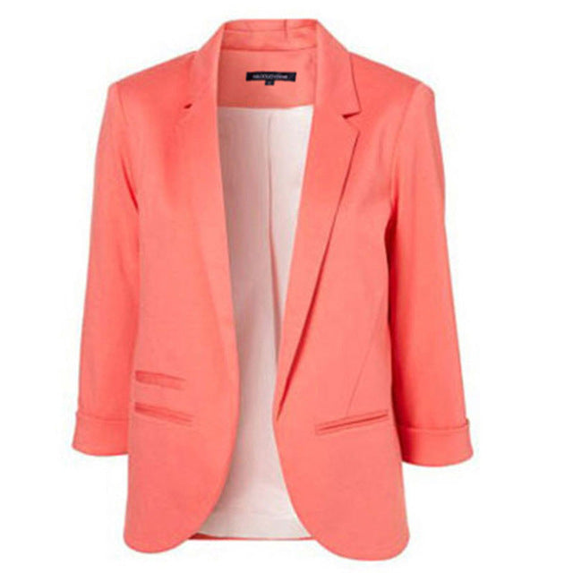 سترة النساء الرسمية مكتب العمل جودة عالية  | HDY Haoduoyi 2018 Spring Slim Fit Blazer Women Formal Jackets Office Work