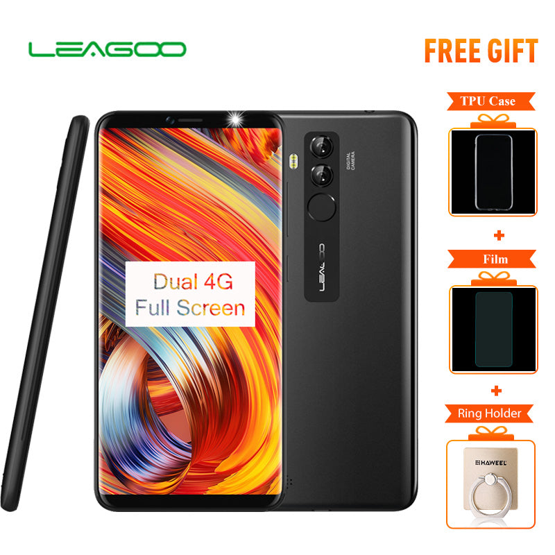 LEAGOO M9 Pro Smartphone 18:9 5.72 inch Full Screen Android 8.1 Quad Core 2GB RAM 16GB ROM Rear Fingerprint 4G LTE Mobile Phone