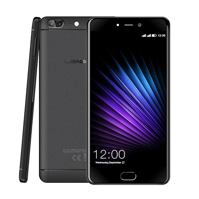 LEAGOO T5 5.5Inch FHD Smartphone 4GB RAM 64GB ROM MTK6750T Octa Core Android 7.0 13MP Dual Rear Cams Fingerprint 4G Mobile Phone