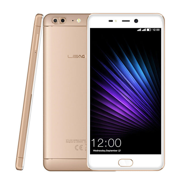 LEAGOO T5 5.5Inch FHD Smartphone 4GB RAM 64GB ROM MTK6750T Octa Core Android 7.0 13MP Dual Rear Cams Fingerprint 4G Mobile Phone