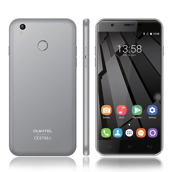 OUKITEL U7 Plus 5.5 Inch Mobile phone Android 6.0 MTK6737 Quad Core 1.3GHz 2G RAM 16G ROM 13MP Fingerprint 4G LTE Smartphone