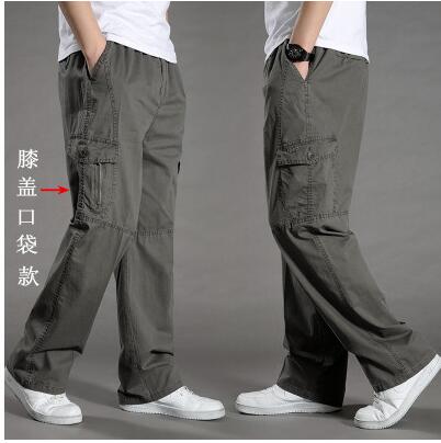 men Harem tactica Pants brand 2018 summer Sagging cotton pants men Trousers plus size sporting Pant Mens Joggers Feet pantsL-6XL