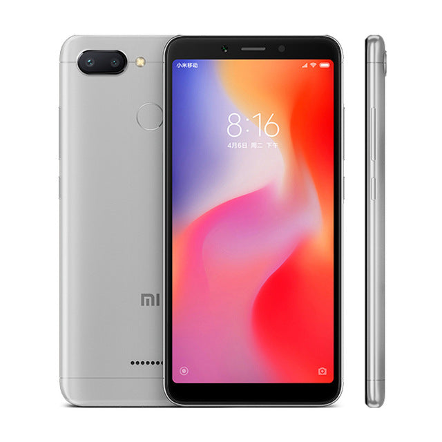 Pre-sale Original Xiaomi Redmi 6 4GB 64GB 5.45'' HD Full Screen 18:9 Mobile Phone Helio P22 Octa Core AI Dual Camera 12MP+5MP