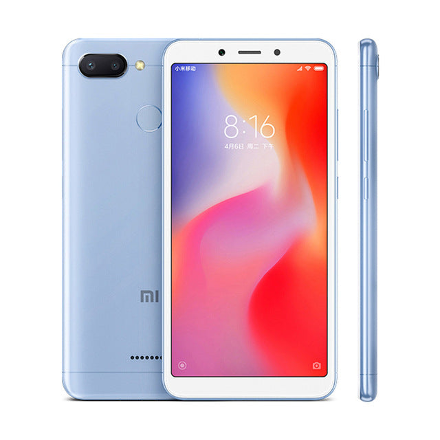 Pre-sale Original Xiaomi Redmi 6 4GB 64GB 5.45'' HD Full Screen 18:9 Mobile Phone Helio P22 Octa Core AI Dual Camera 12MP+5MP