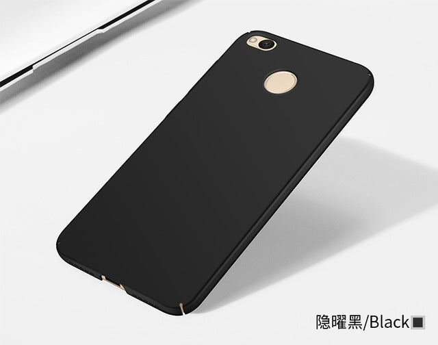 Xiaomi Redmi 4X Cases Luxury Ultra Thin Slim Hard Plastic Mobile Cover For Redmi 4X Phone Accessory Black