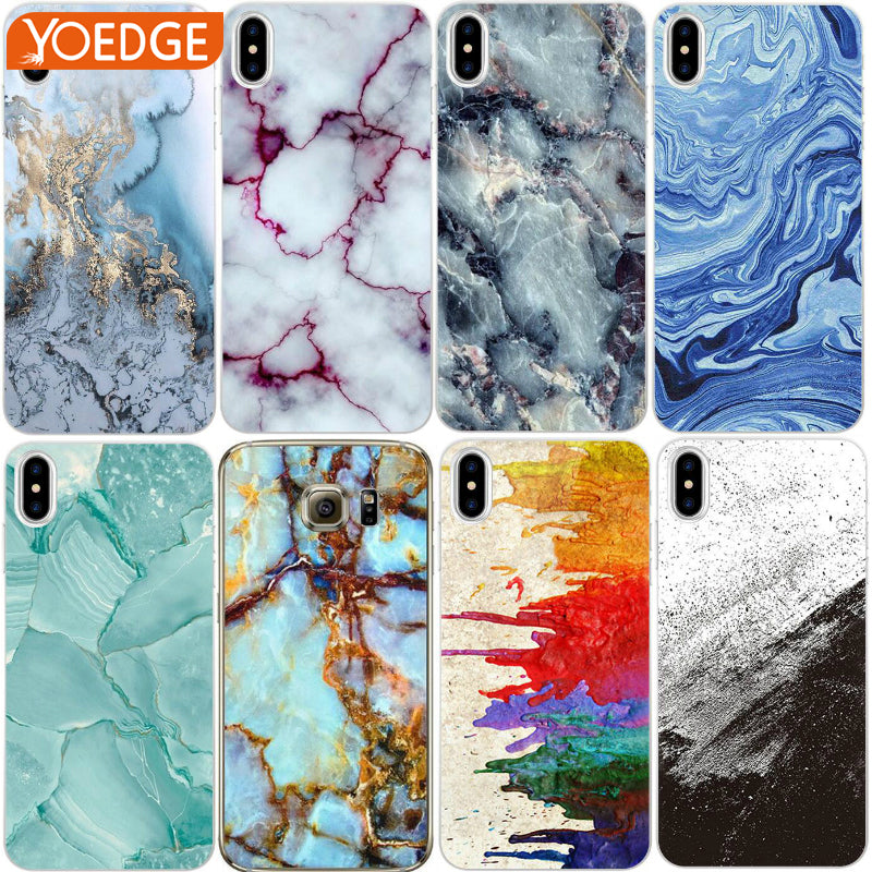 Marble Image for iPhone 4 4S 5S SE 5C 6 6S 7 8 Plus X Case for Xiaomi Redmi 4 4A 3S 3 S 4X Mi A1 Mi 5X Note 5A 3 4 S2 Pro Prime