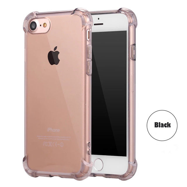 SIXEVE Case For iphone 7 Plus Anti Knock Air Cushion Clear Transparent Thick Soft TPU Coque For Apple iPhone 7 7Plus Phone Cover