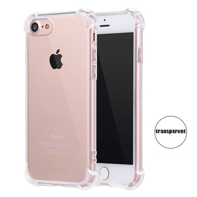 SIXEVE Case For iphone 7 Plus Anti Knock Air Cushion Clear Transparent Thick Soft TPU Coque For Apple iPhone 7 7Plus Phone Cover