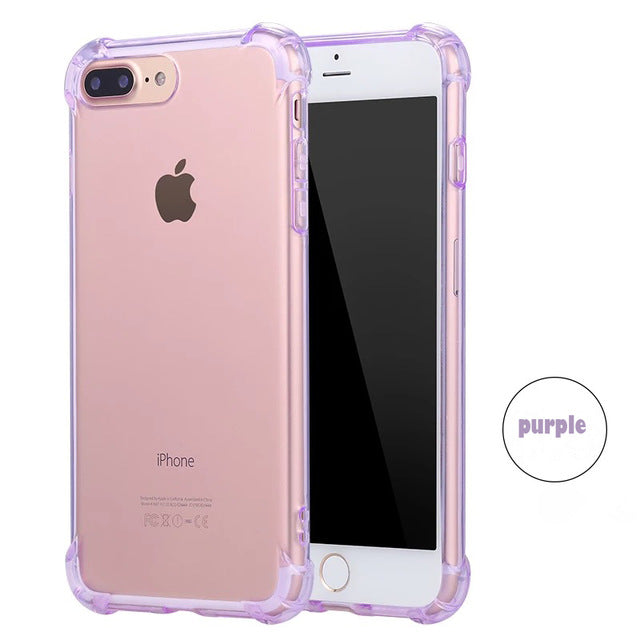 SIXEVE Case For iphone 7 Plus Anti Knock Air Cushion Clear Transparent Thick Soft TPU Coque For Apple iPhone 7 7Plus Phone Cover