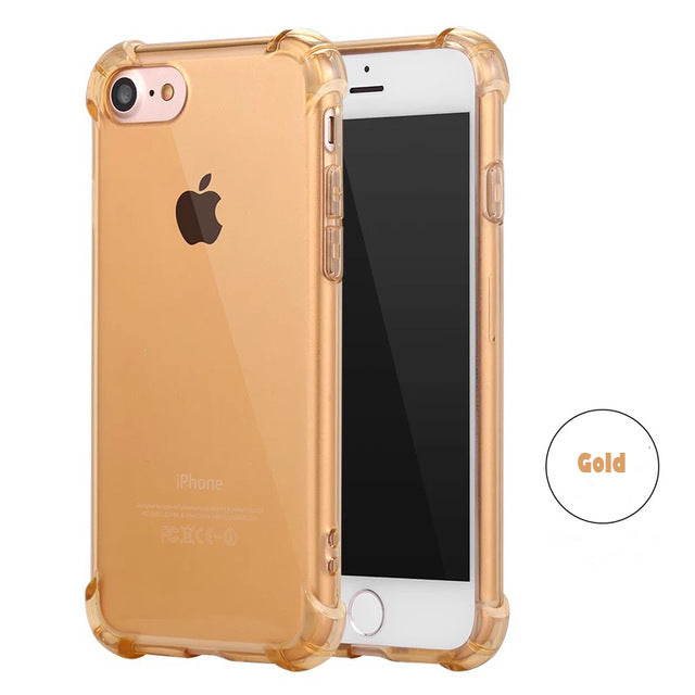 SIXEVE Case For iphone 7 Plus Anti Knock Air Cushion Clear Transparent Thick Soft TPU Coque For Apple iPhone 7 7Plus Phone Cover