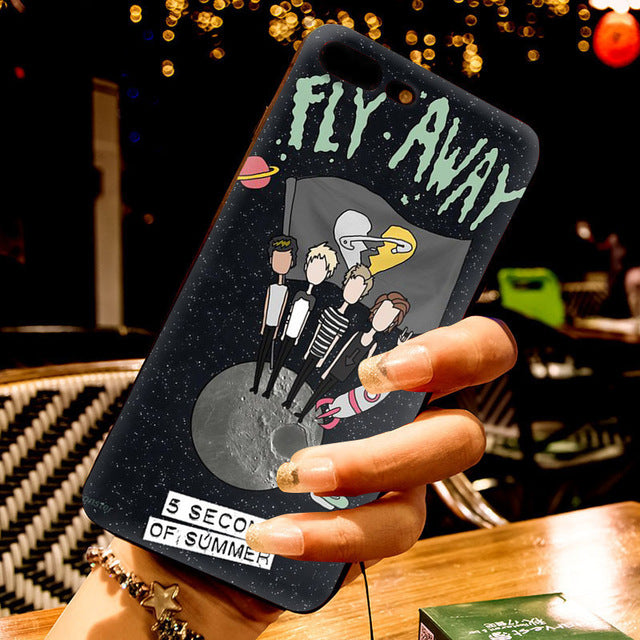 MaiYaCa 5 Seconds of Summer 5SOS Pattern Luxury Accessories Shell Original Case for Apple iPhone 8 7 6 6S Plus X 5 5S SE 5C