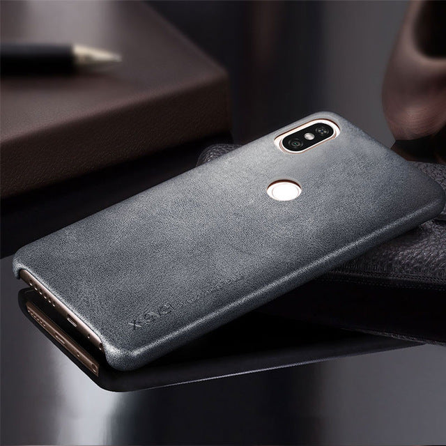 X-Level Leather Case for Xiaomi Redmi Note 5 Pro Case Cover Note 5 Global Version Back Cover PU Coque for Redmi Note 5 Pro Case