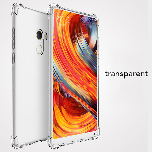 PZOZ For Xiaomi Mi Mix 2 Case Cover Bumper Accessories Transparent Silicon Shockproof Housing TPU For Xiaomi Mi Mix2 Pro Case