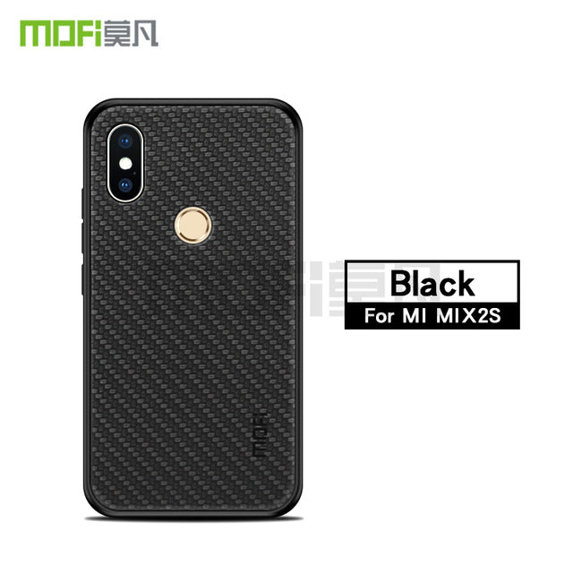 Super Soft Phone Case For Xiaomi Mi Mix 2S MOFI Luxury Grid Weaving Cases For Xiaomi Mix 2S Cover 2S 5.99