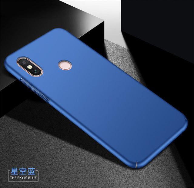 For Xiaomi redmi note 5 pro case thin pc back cover case for mi 6x cases and covers original accessories