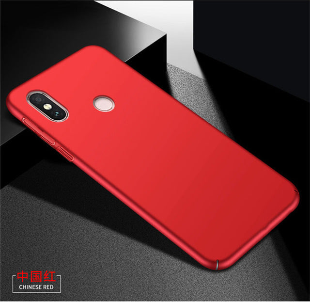 For Xiaomi redmi note 5 pro case thin pc back cover case for mi 6x cases and covers original accessories