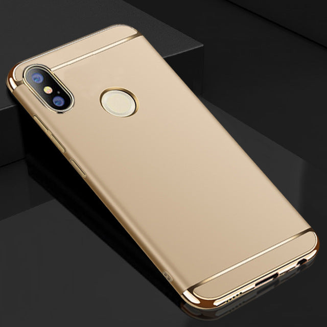 For xiaomi redmi note 5 pro prime 3 in 1 Matte Fundas Hard Back Cover Housing for redmi note5 pro protector accessories 5.99 inc