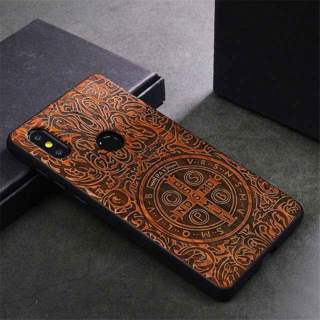 Xiaomi mi mix 2s Case Wood Cover Full Protective Accessories Carved TPU Wooden Case for Xiaomi mi mix 2 2s 5.99