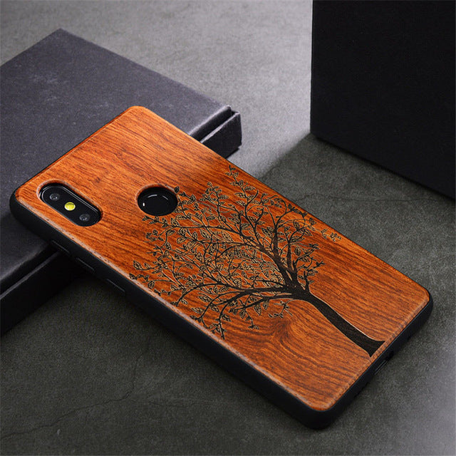 Xiaomi mi mix 2s Case Wood Cover Full Protective Accessories Carved TPU Wooden Case for Xiaomi mi mix 2 2s 5.99