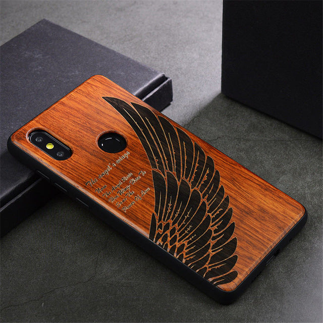 Xiaomi mi mix 2s Case Wood Cover Full Protective Accessories Carved TPU Wooden Case for Xiaomi mi mix 2 2s 5.99