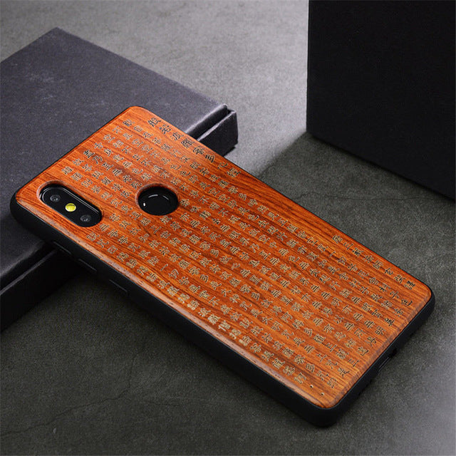 Xiaomi mi mix 2s Case Wood Cover Full Protective Accessories Carved TPU Wooden Case for Xiaomi mi mix 2 2s 5.99