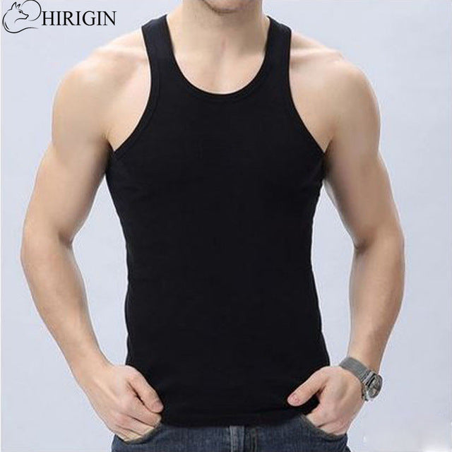 mens tanks Summer Cotton Slim Fit Men Underwear Clothing Bodybuilding Undershirt Golds Fitness tops tees lifting vest