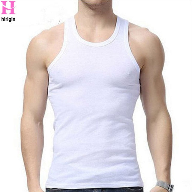 mens tanks Summer Cotton Slim Fit Men Underwear Clothing Bodybuilding Undershirt Golds Fitness tops tees lifting vest