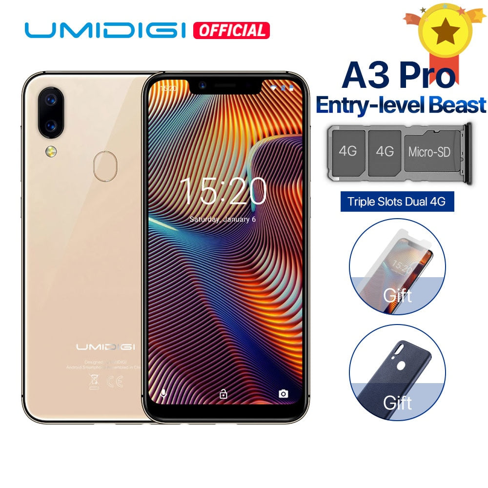 UMIDIGI A3 Pro Global Band Android 8.1 MT6739 5.7