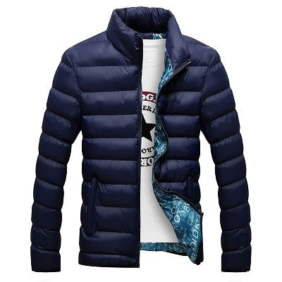 Winter Jacket Men 2019 New Cotton Padded Thick Jackets Parka Slim Fit Long Sleeve Quilted Outerwear Clothing Warm Coats