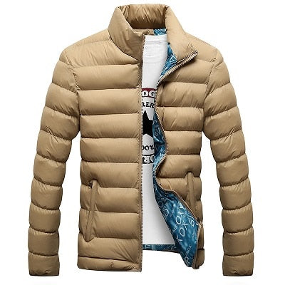 Winter Jacket Men 2019 New Cotton Padded Thick Jackets Parka Slim Fit Long Sleeve Quilted Outerwear Clothing Warm Coats