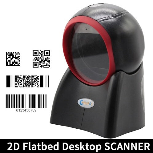 freeshipping Omni Directional Scanner 2D Scanner Ticketing QR Code Scanner USB Barcode Reader Desktop  2d scanning platform