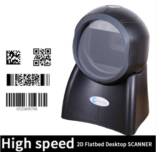 freeshipping Omni Directional Scanner 2D Scanner Ticketing QR Code Scanner USB Barcode Reader Desktop  2d scanning platform