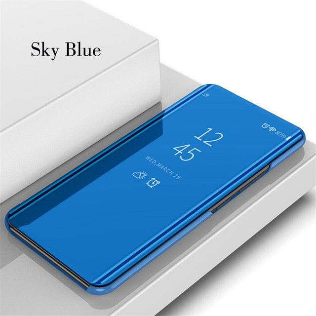 Luxury Flip Stand Smart View Case for Huawei P30 P20 P10 lite Mate 20 10 9 Pro P Smart Plus Nova 3i 3e Lite Y6 Prime Y5 Y9 2018