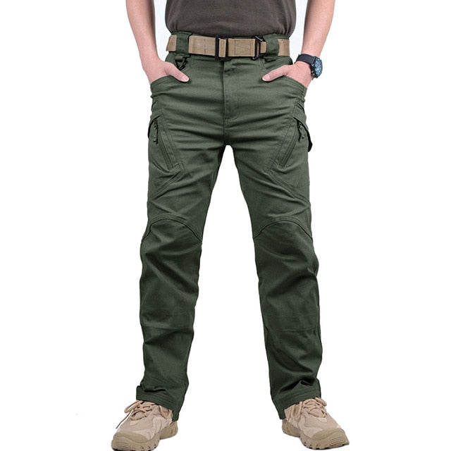 Tactical Pants Army Military Style Cargo Pants Men IX9 S-5XL Combat Trousers Casual Work Trousers SWAT Thin Pocket Baggy Pants