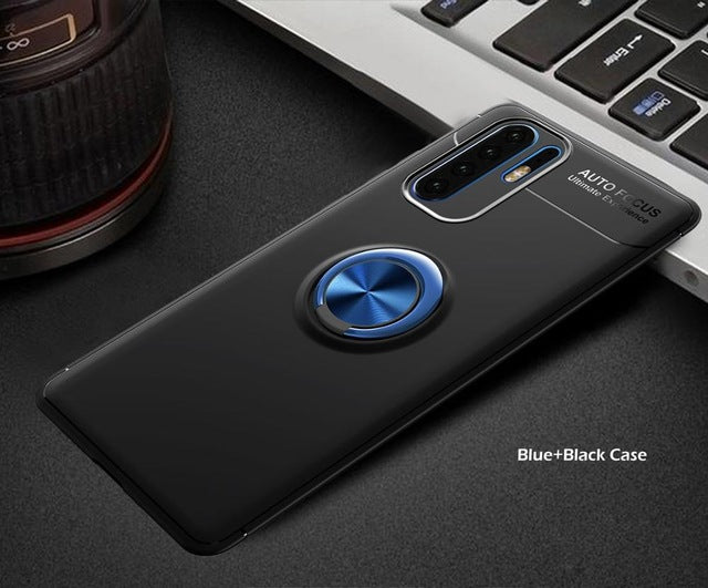 Luxury Car Magnetic Ring Soft Case On The For Huawei P30 Pro P20 Lite Full Cover For Huawei P20 P30 TPU Shockproof Bumper Case