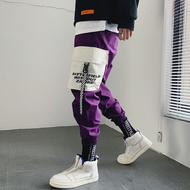 Hip Hop Pencil Pants Men Cargo Pants Streetwear Men Ankle-Length Pants Multi-pocket 2019 Spring Mens Tactics Pant HW126