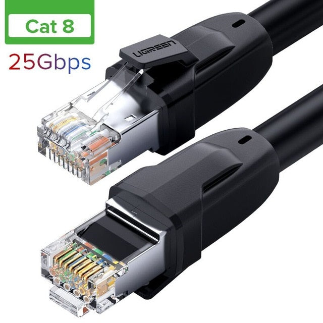 Ugreen Cat8 Ethernet Cable RJ 45 Network CableNetwork Cable Cat 7 RJ45 Patch Cord 10m/20m/30m for Router Laptop Cable Ethernet